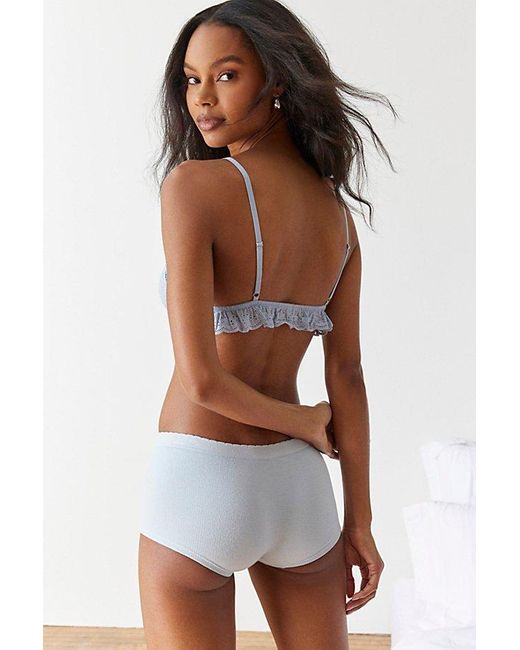 Out From Under White Pin Up Picnic Triangle Bralette
