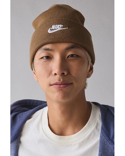 Nike White Peak Futura Logo Beanie for men