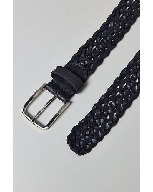 Urban Outfitters Gray Braided Leather Belt for men