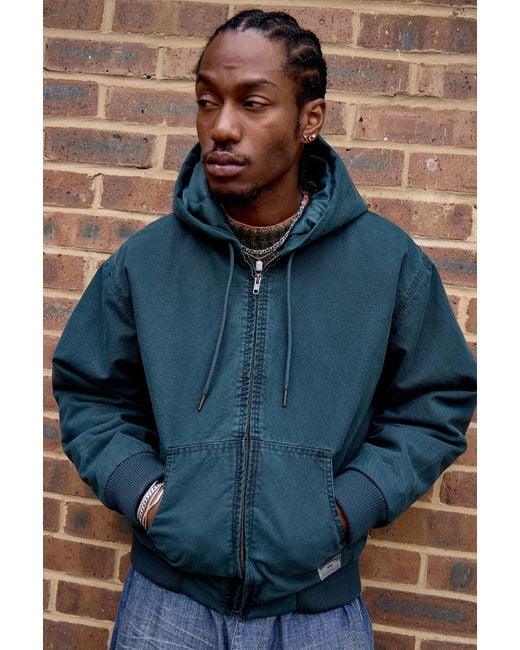 BDG Blue Rex Hooded Skate Jacket for men