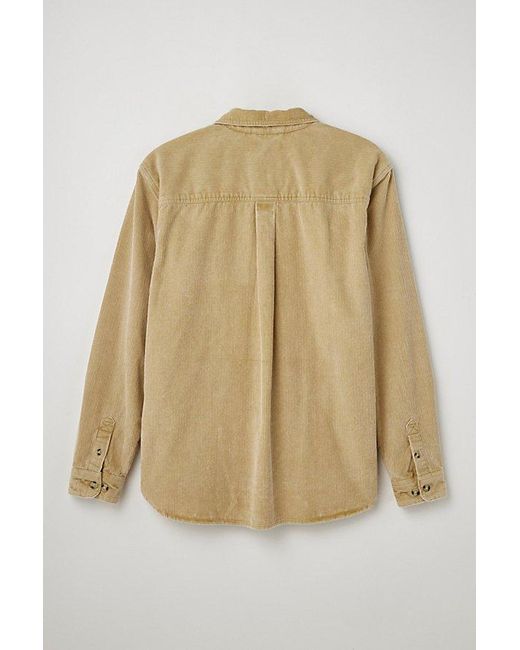 Urban Outfitters Natural Uo Big Corduroy Work Shirt Top for men