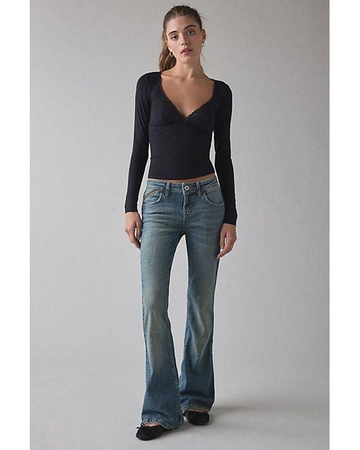 BDG Blue Brooke Low-Rise Flare Jean