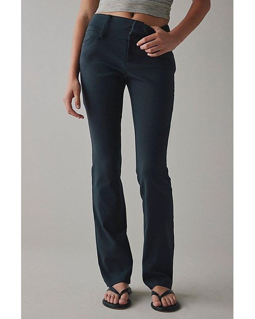 Kimchi Blue Blue All Night Low-Rise Straight Leg Trouser Pant
