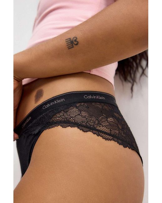 Calvin Klein Black Tanga Knickers