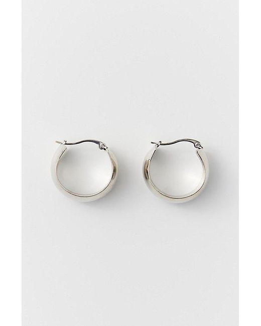 Urban Outfitters Metallic Thick Tube Hoop Earring