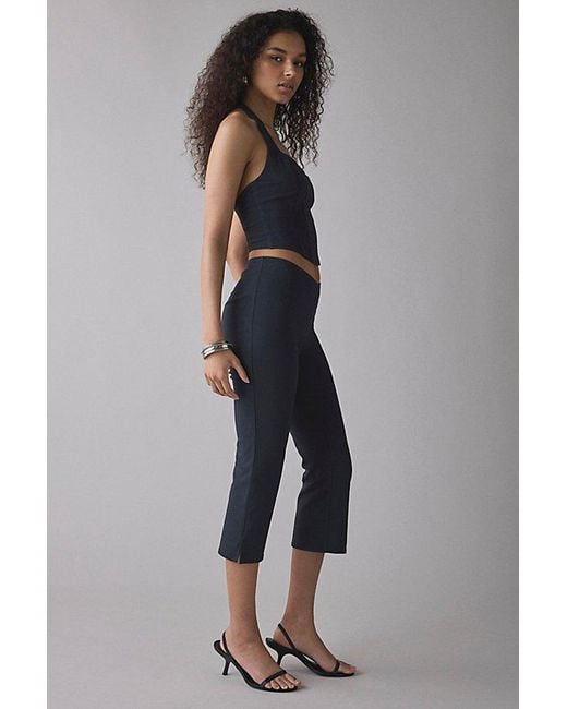 Kimchi Blue Blue Main Squeeze Halter Crop Top + Capri Pant Set