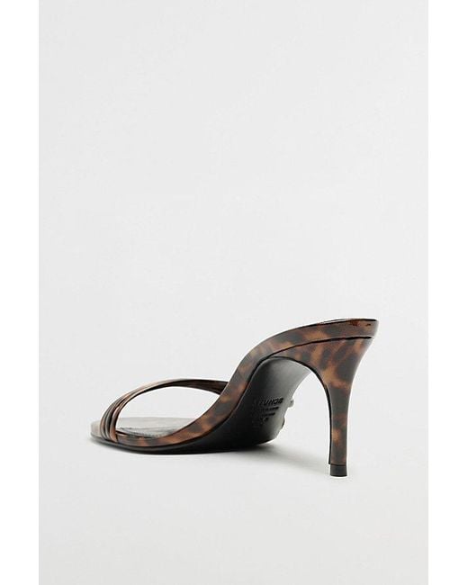 SCHUTZ SHOES Metallic Inez Strappy Mule Heel