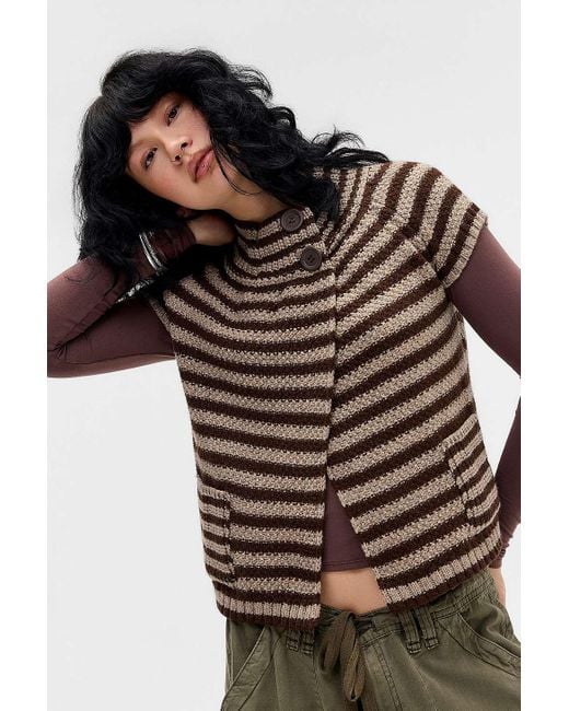 Urban Outfitters Brown Uo Pea Coat