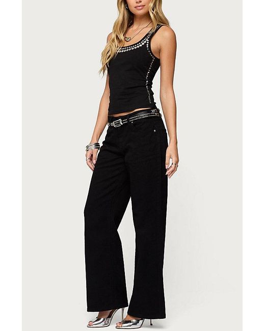 Edikted Black Studded Built