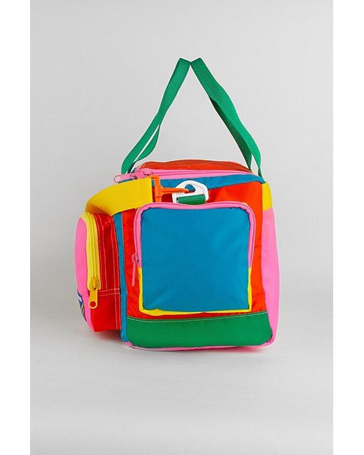Mokuyobi Gray Camp Colorblock Weekender Travel Duffle Bag for men