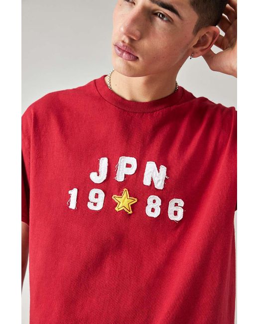 Urban Outfitters Uo Red Japan T-shirt for men