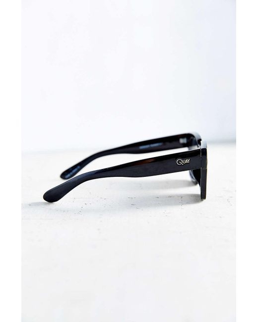 message Stage Korean Quay Midnight Runner Sunglasses in Black | Lyst