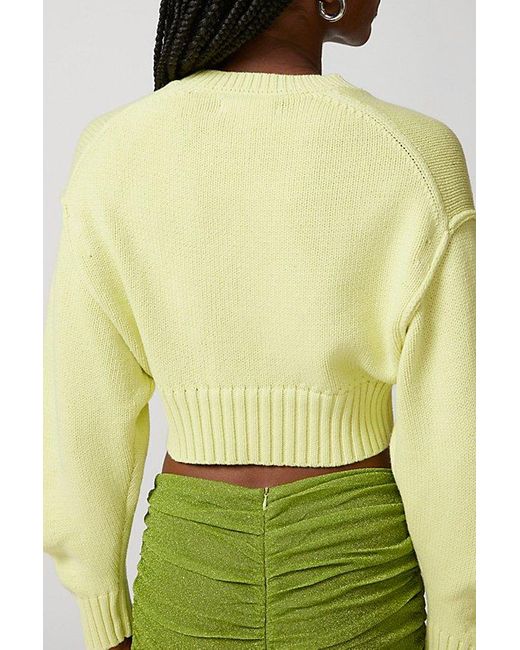 Urban Outfitters Yellow Uo Aiden Pullover Sweater