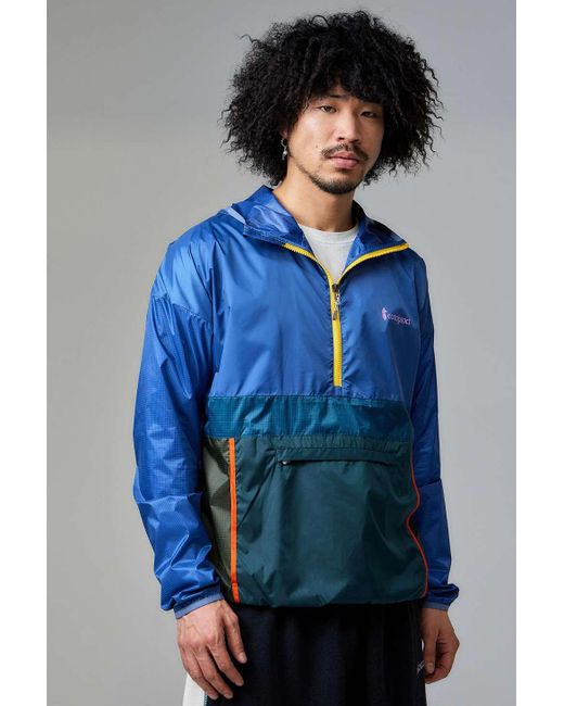 COTOPAXI Blue Teca Quarter-zip Windbreaker Jacket for men