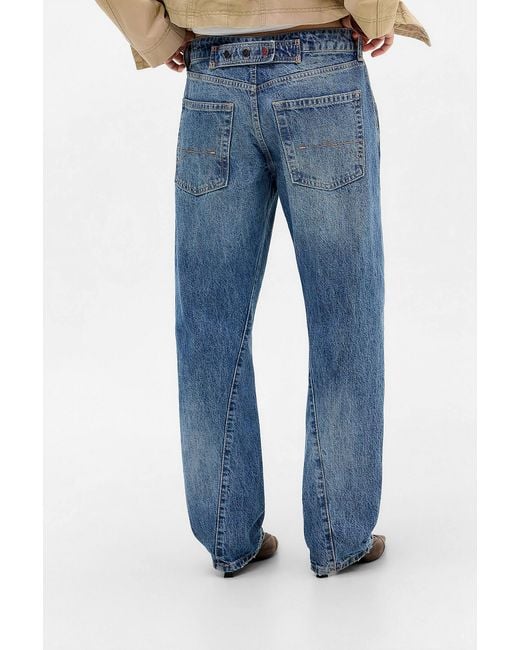 BDG Blue Ada Twisted Straight Leg Jeans