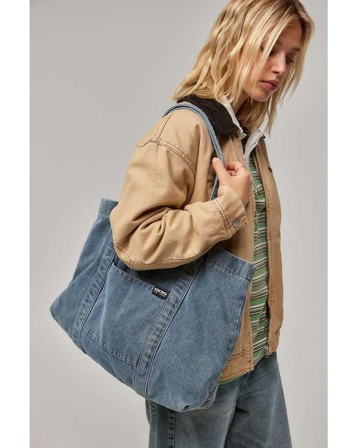 BDG Blue Denim Pocket Tote Bag