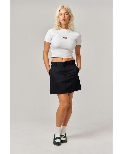 Dickies White Mini Work Skirt