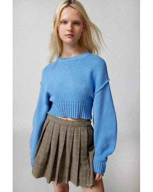 Urban Outfitters Blue Uo Aiden Pullover Sweater