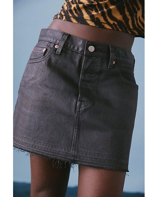 Levi's Black Icon Denim Mini Skirt