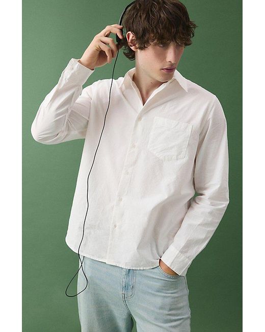 Urban Outfitters Gray Uo The Baggy Dress Shirt for men