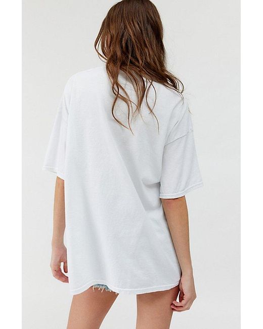Urban Outfitters White Brooks & Dunn Oversized Graphic Tee