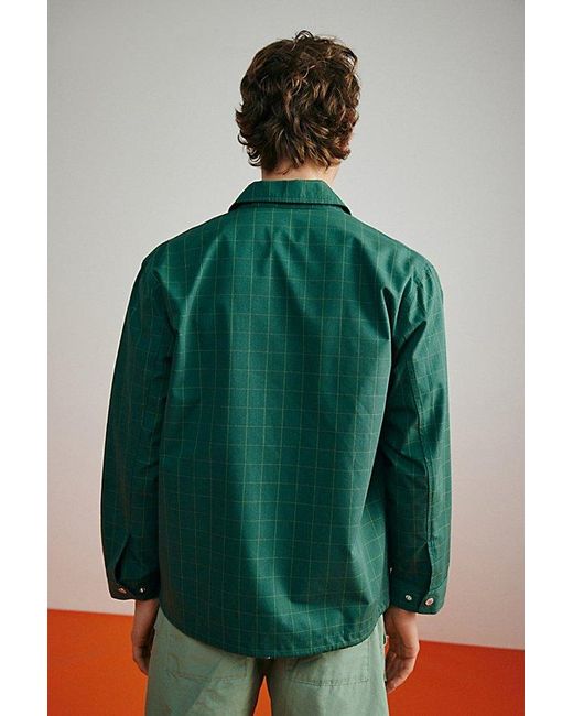 Standard Cloth Green Ripstop Coach Jacket for men