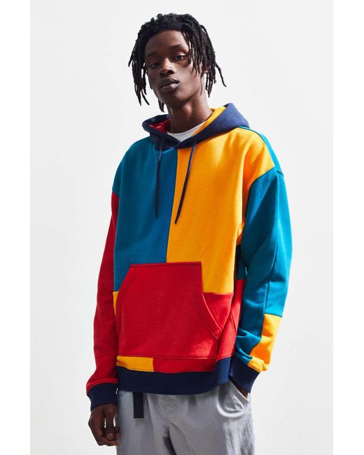 Urban Outfitters Multicolor Uo Colorblocked Hoodie Sweatshirt for men