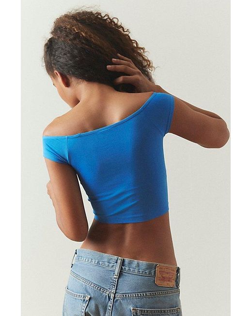 Out From Under Blue Ballet Off-The-Shoulder Top
