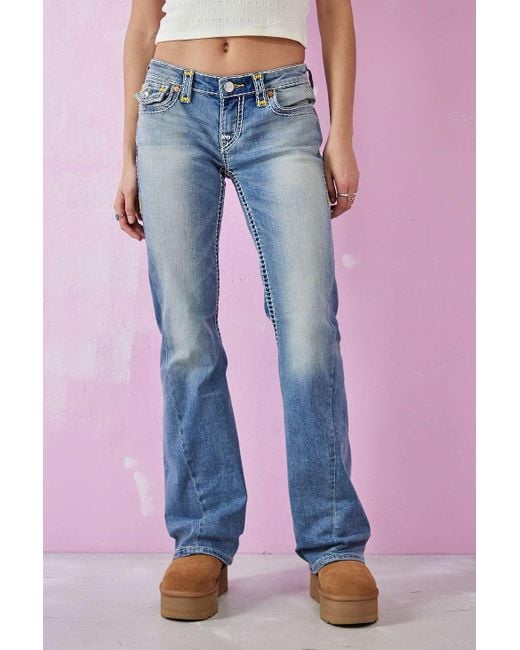 True Religion Blue Joey Low-rise Flare Jeans