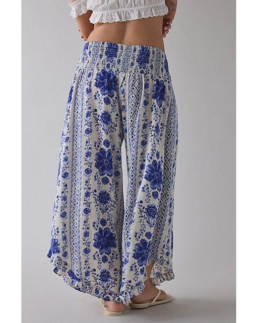 Out From Under Beachy Keen Smocked Wide Leg Crop Pant in