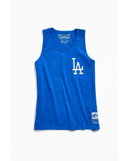 Mitchell & Ness Blue Los Angeles Dodgers Tank Top for men