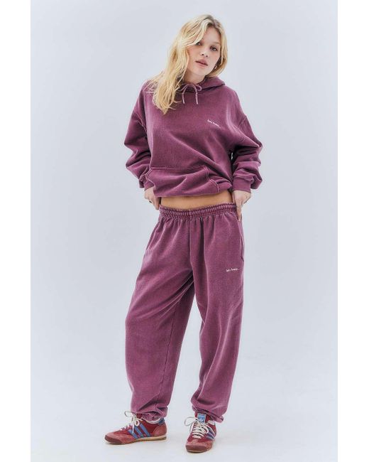 iets frans Red Maroon Cuffed Joggers Xs At Urban Outfitters
