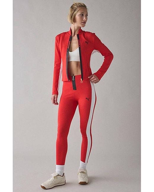 PUMA Red T7 Slim Track Jacket