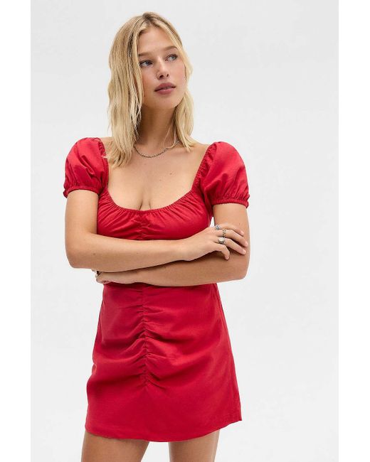 Kimchi Blue Red Rikki Backless Mini Dress