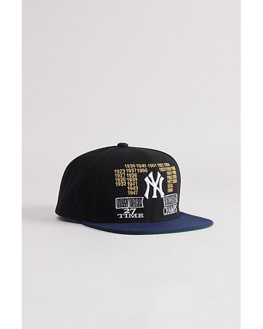 Mitchell & Ness Black Mlb New York Yankees Champ Is Here Snapback Hat for men