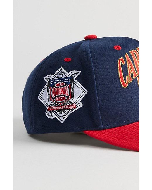 Mitchell & Ness Red Crown Jewels Pro St. Louis Cardinals Snapback Hat for men