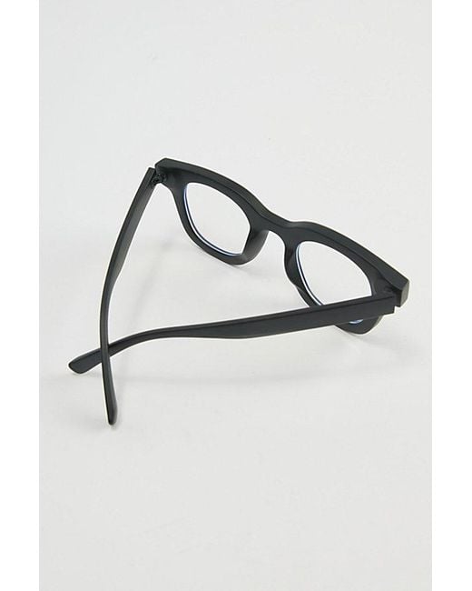 Urban Outfitters Black Dimitri Square Light Glasses for men