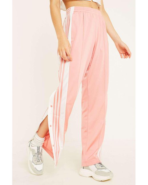 stripe Rose Taping Popper Track Pants 