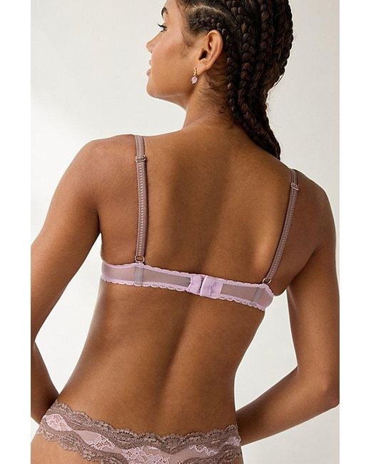 Out From Under Purple Karlie Lace Demi Bra