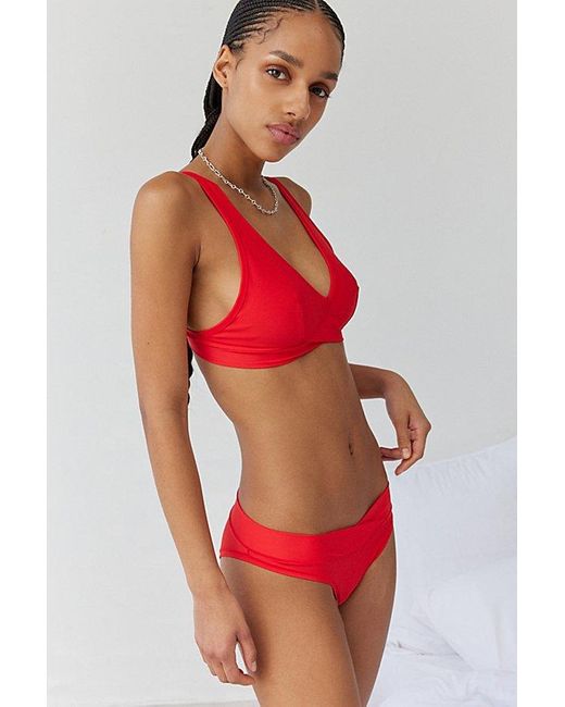 Out From Under Red Miami Nostalgia Plunge Bralette