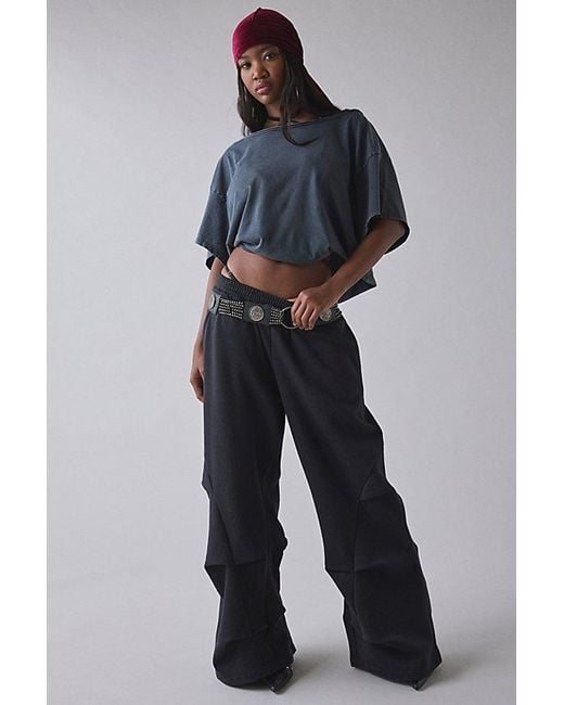 1st Position By Tinashe Blue Uo Exclusive Nasty Girl Tuck Wide Leg Sweatpant