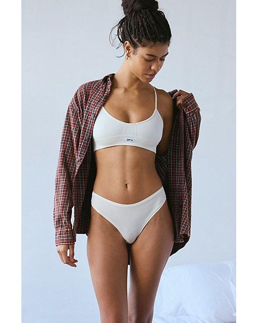 Out From Under Brown Featherweight Dip Thong