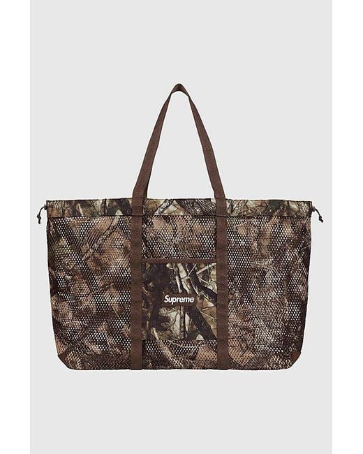 Supreme Mesh Tote Bag (Ss25) in Brown for Men | Lyst