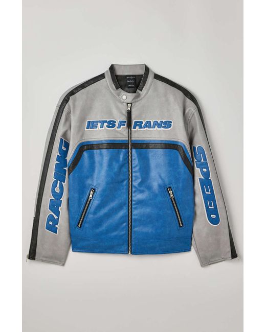 iets frans... Logo Motocross Jacket In Grey At Urban Outfitters in Blue |  Lyst Canada