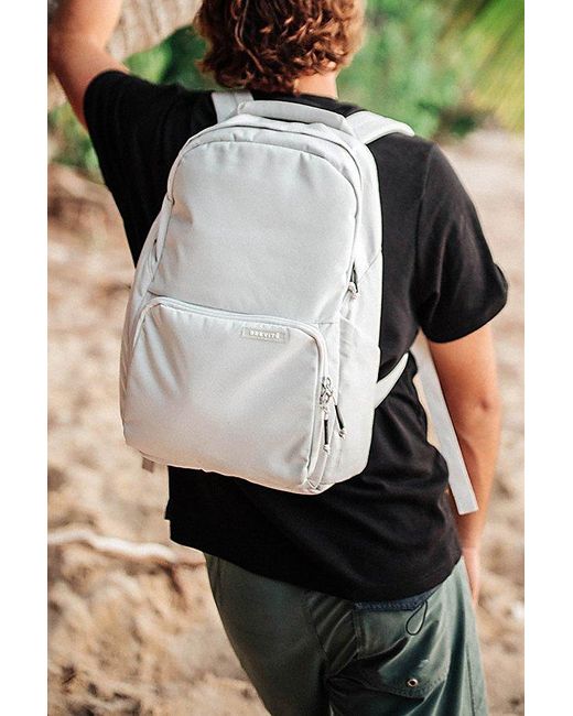 Brevite Gray Signature Recycled Backpack