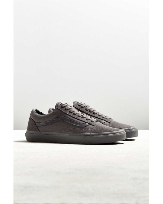 Vans Gray Old Skool Mono Sneaker for men