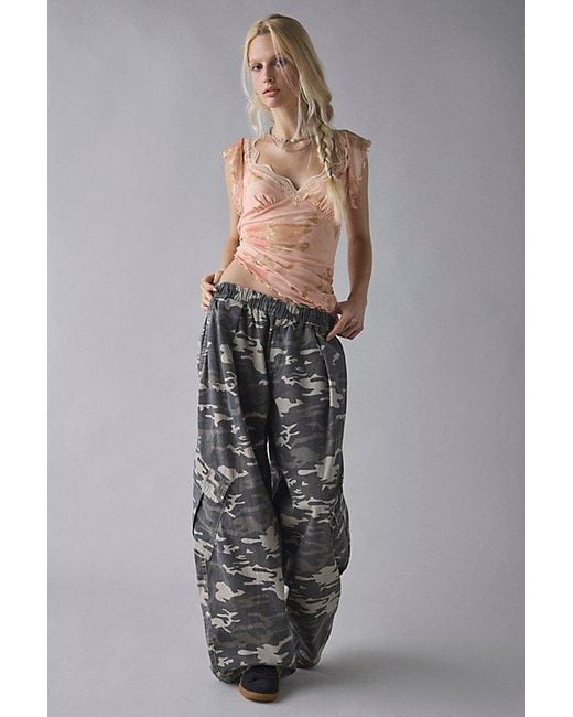 BDG Gray Bobbi Baggy Pull-On Pant