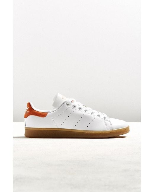 Adidas Originals White Stan Smith Gum Sole Sneaker for men