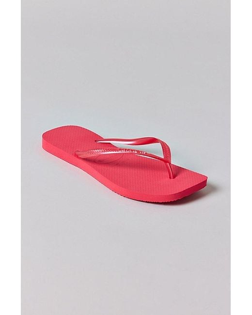 Havaianas Pink Slim Square Flip Flop Sandal