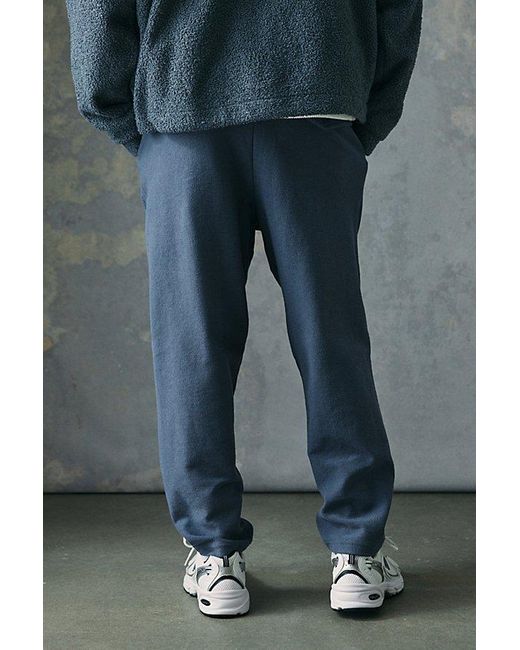 Standard Cloth Blue Classic Reverse Terry Foundation Sweatpant for men